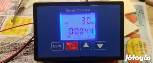 Időzíthető PWM fordulatszám szabályzó lassú indítás és lefutás