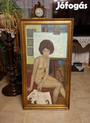 Ifj. Czene Béla képcsarnokos festménye! Akt!