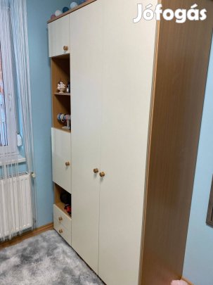 Ifjúsági bútor-szekrény(akasztós rész - polc - fiók) + íróasztal