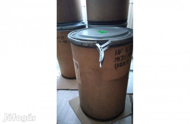 Igen erős papír hordók eladók, fémcsatos tetővel - használt