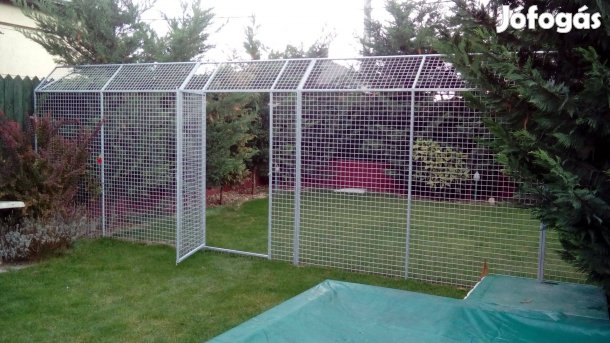 Igényes elkészített horganyzott állat ketrec