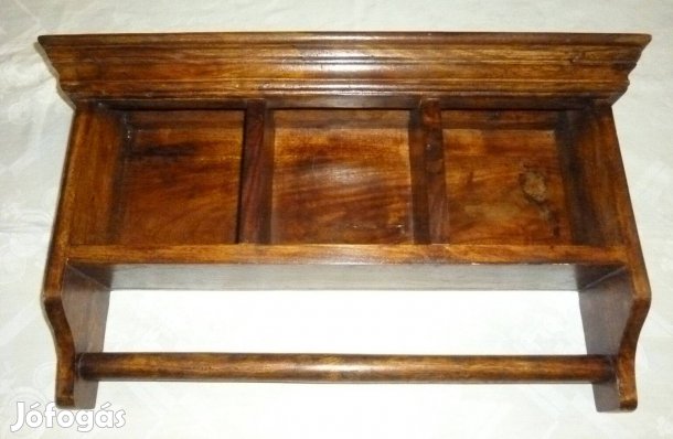 Igényes kidolgozású antik polc eladó