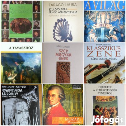 Igényes zenei kis-könyvtár, most egyben akcióban eladó