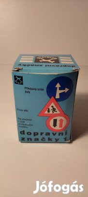 Igra régi közlekedési tábla csomag dobozában