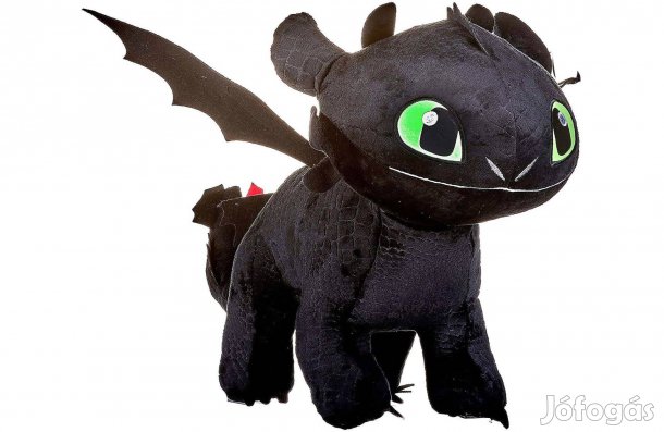 Így neveld a sárkányodat Fogatlan Éjfúria plüss 40 cm foszforeszkál DW