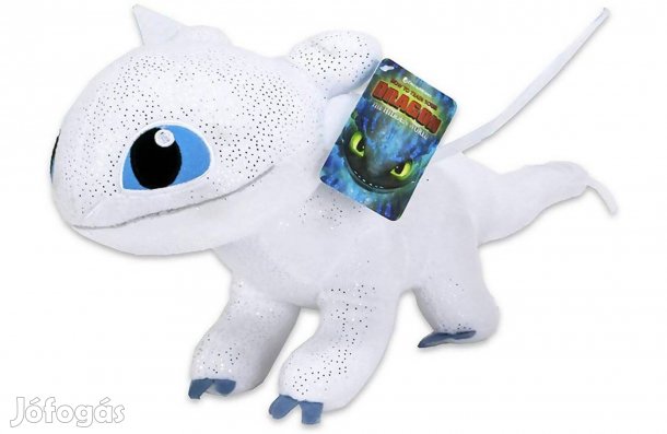 Így neveld a sárkányodat - Fényfúria plüss 40 cm foszforeszkál DW