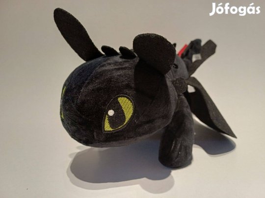 Így neveld a sárkányodat plüss 35 cm Új Fogatlan Éjfúria Készleten szá