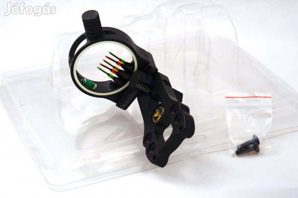 Íjász 5 pin irányzék, fekete + megvilágítás