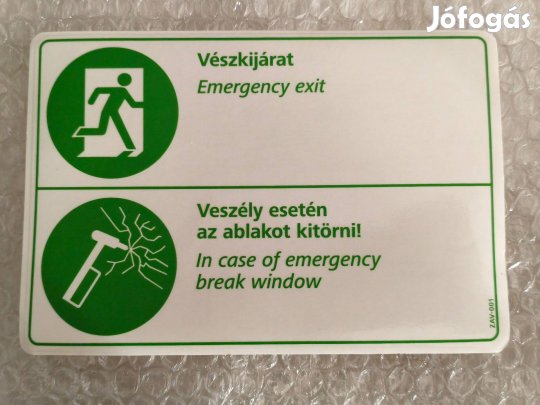 Ikarus jármű matrica utastér 18x12,5 cm új