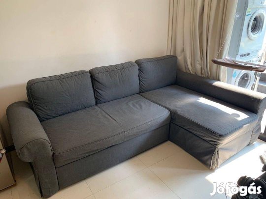 Ikea Backabro fekvőfoteles ágyazható ágyneműtartós kanapé