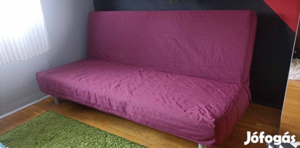 Ikea Beddinge kanapéra huzat burgundi színben