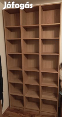 Ikea Billy Polcok + Magasítók - világos tölgy