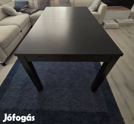 Ikea Bjursta bővíthető étkezőasztal, fekete