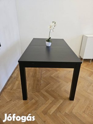 Ikea Bjursta fekete bővíthető étkezőasztal