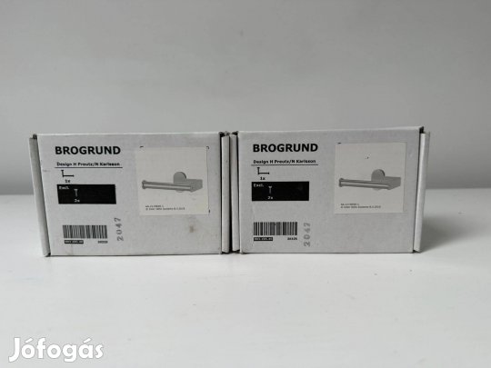 Ikea Brogrund WC- papír tartó, rozsdamentes (2db)