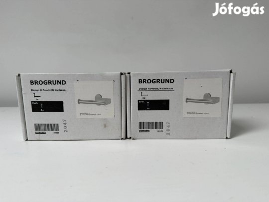 Ikea Brogrund WC- papír tartó, rozsdamentes (2db)