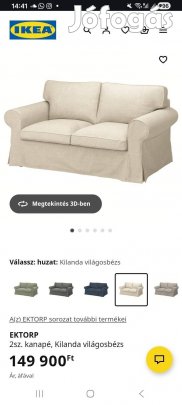 Ikea Ektorp 2 személyes kanapé