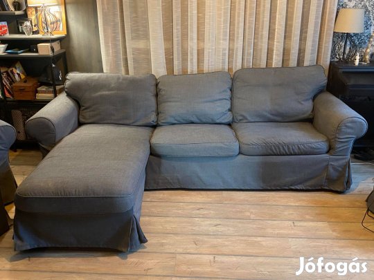 Ikea Ektorp 3 személyes kanapé+ fekvő fotel
