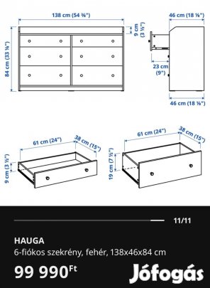 Ikea Hauga komód 