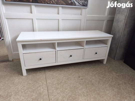Ikea Hemnes fehérre pácolt tv-állvány