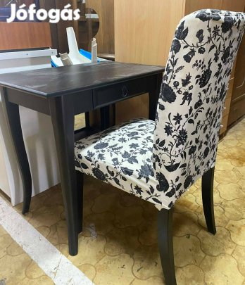 Ikea IKEA Leksvik íróasztal, Henriksdal székkel fekete