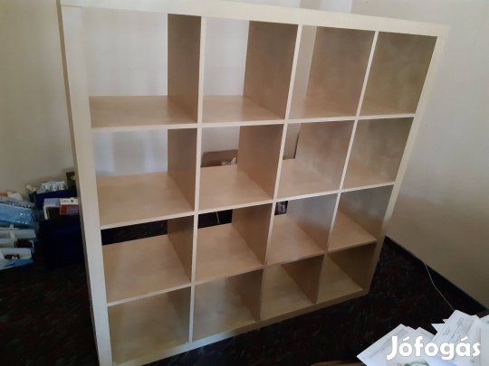 Ikea Kallax 4 x 4 es tölgy polcrendszer