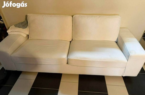Ikea Kivik fehér nappali kanapé (minden része mosható huzatú)