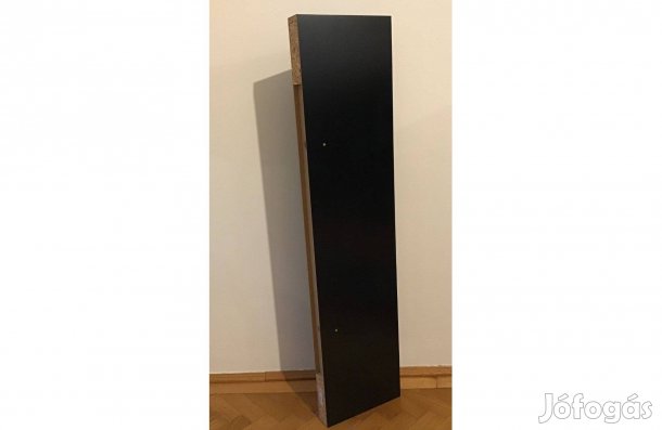 Ikea Lack falipolc 110 cm fekete (vas tartókonzol nélkül)