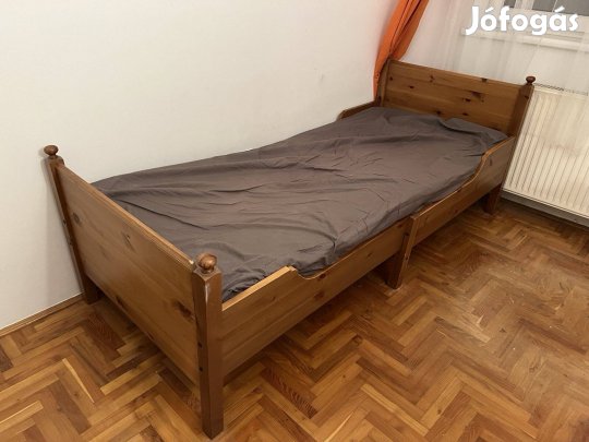 Ikea Leksvik gyerekagy 3 meretre allithato, agyraccsal