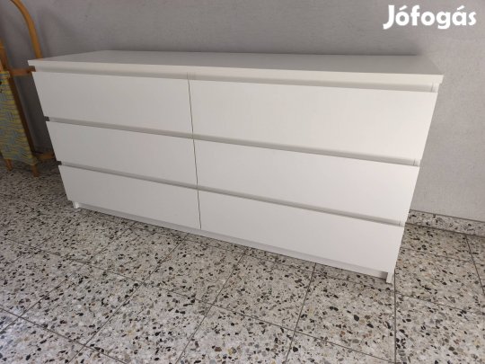 Ikea Malm fehér színű 6fiókos komód