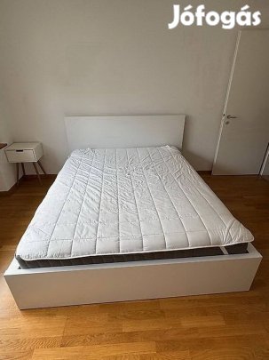 Ikea Malm franciaágy 160x200 + ágyrács + matrac