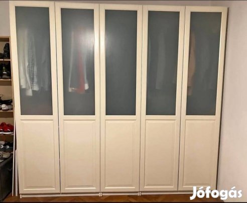 Ikea PAX Birkeland üvegajtó homokfúvott üveg gardrób Ajtók! 5db