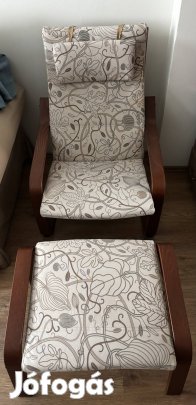 Ikea Pöang fotel + lábtartó