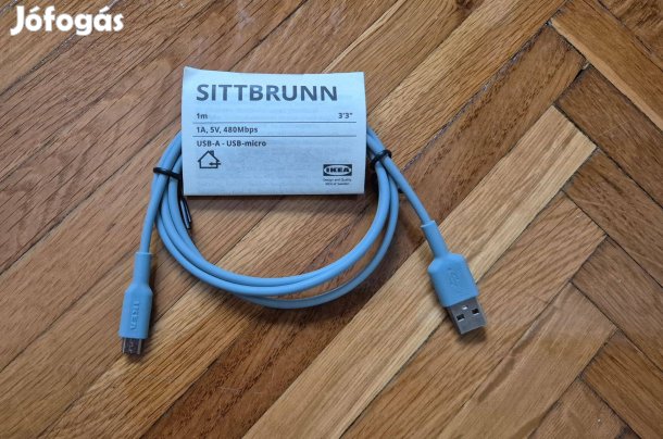 Ikea Sittbrunn kábel töltőkábel USB A USB micro új bontatlan