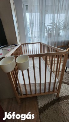 Ikea Sniglar rácsos ágy 60x120