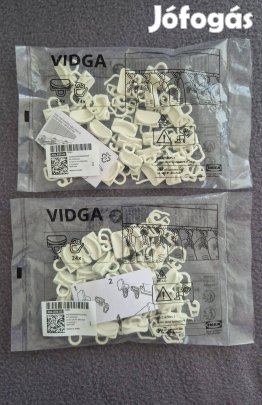 Ikea Vidga Csúsztató horog karnis akasztó 2 csomag egyben AC
