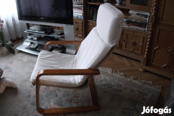 Ikea, fotel, fehér lehúzható, cserélhető huzattal