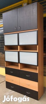 Ikea besta 6fiókos üvegajtós szekrény