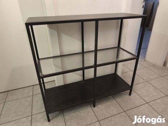 Ikea fekete-barna színű polcos elem