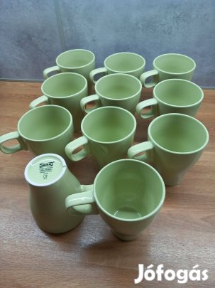 Ikea fényes kerámia világoszöld bögrék eladók