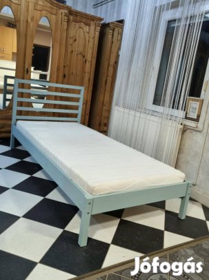Ikea fenyő ágy pácolt 90x200