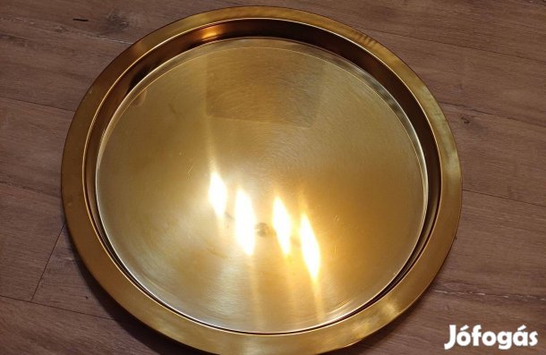 Ikea glattis sárgaréz tálca (38 cm)