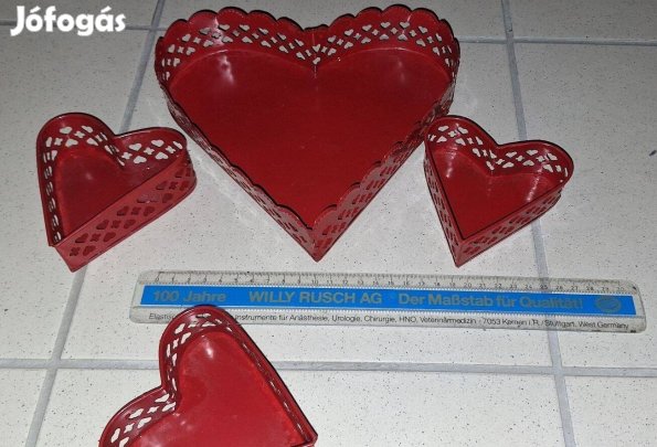 Ikea ikeás szív alakú mécses tartó, dekoráció