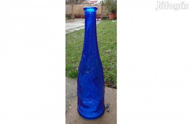 Ikea kék üveg váza