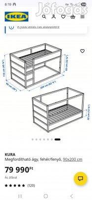 Ikea kura ágy eladó