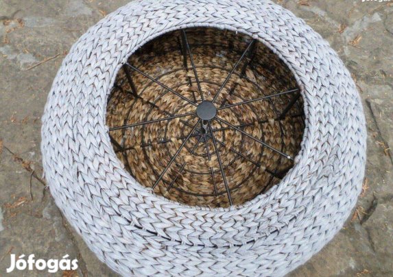 Ikea rattan puff ülőke virágtartó