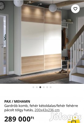 Ikea tükrös gardrób szekrény