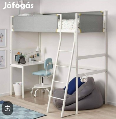 Ikea vitval galériaágy íróasztallal