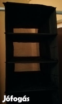 Ikeában vásárolt,9 fakkos,új fekete tároló!/60