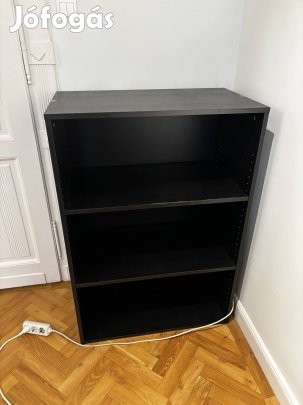 Ikeas fekete 3 rekeszes tároló